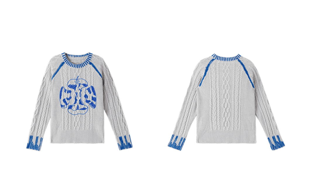 CONP ブロークンアップルニット E1286 - GRAY / S