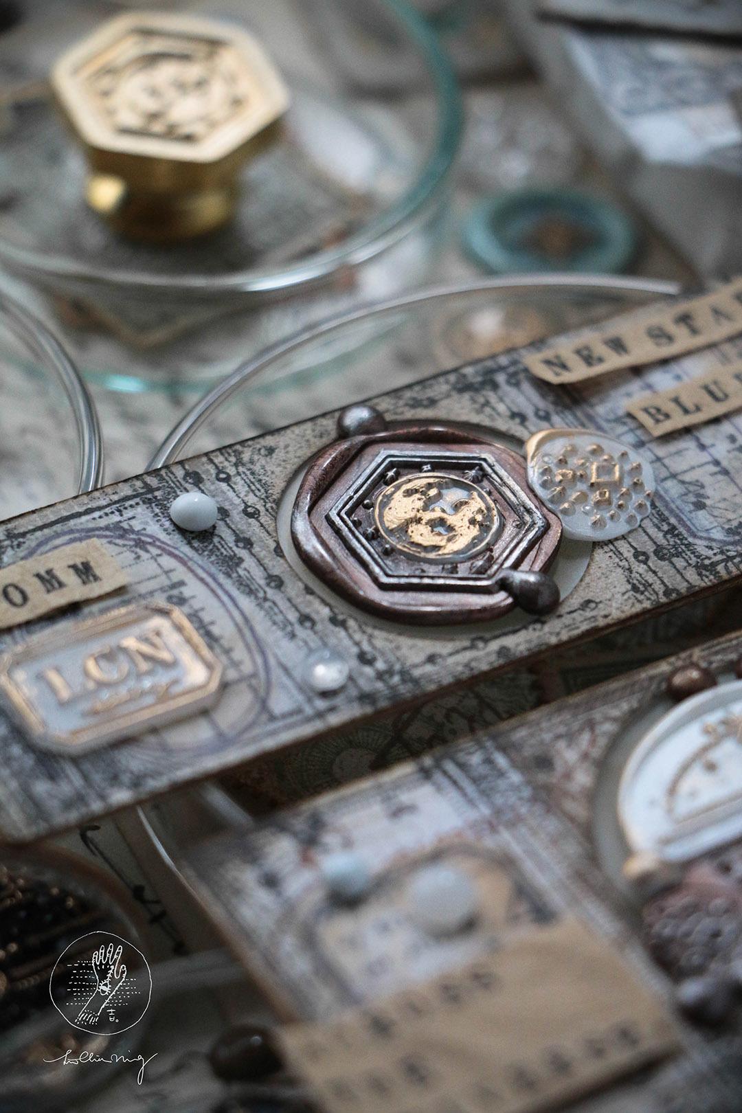 Wax seal stamp set - New star: Blue moon/ A