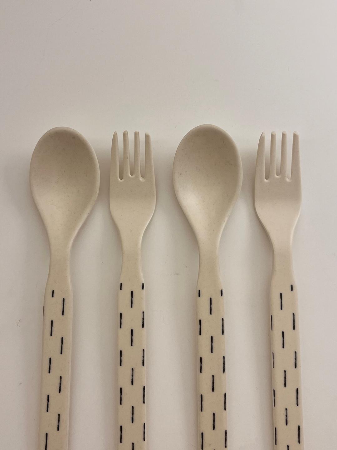 (3차 재입고) ivory bamboo cutlery
