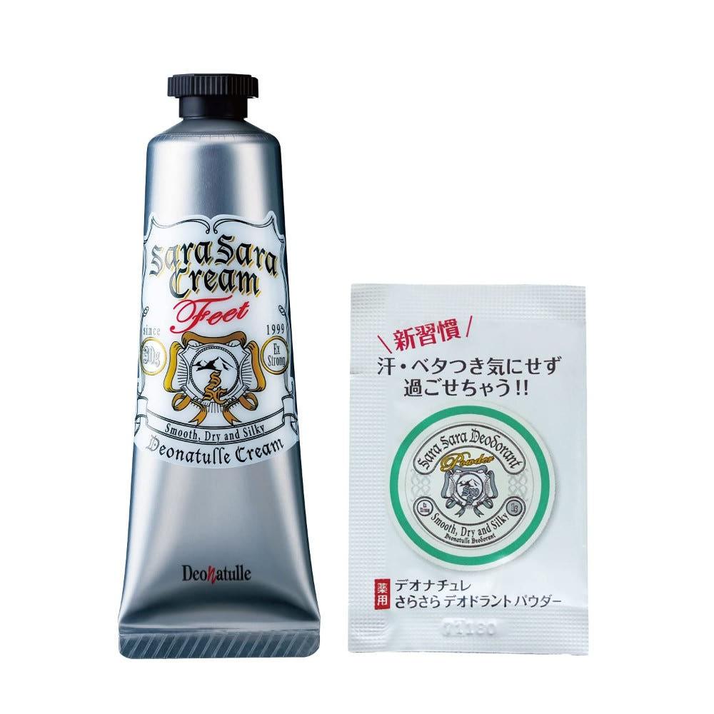 데오나츄레 Deonatulle 사라사라 풋 크림 레드 30g 4개