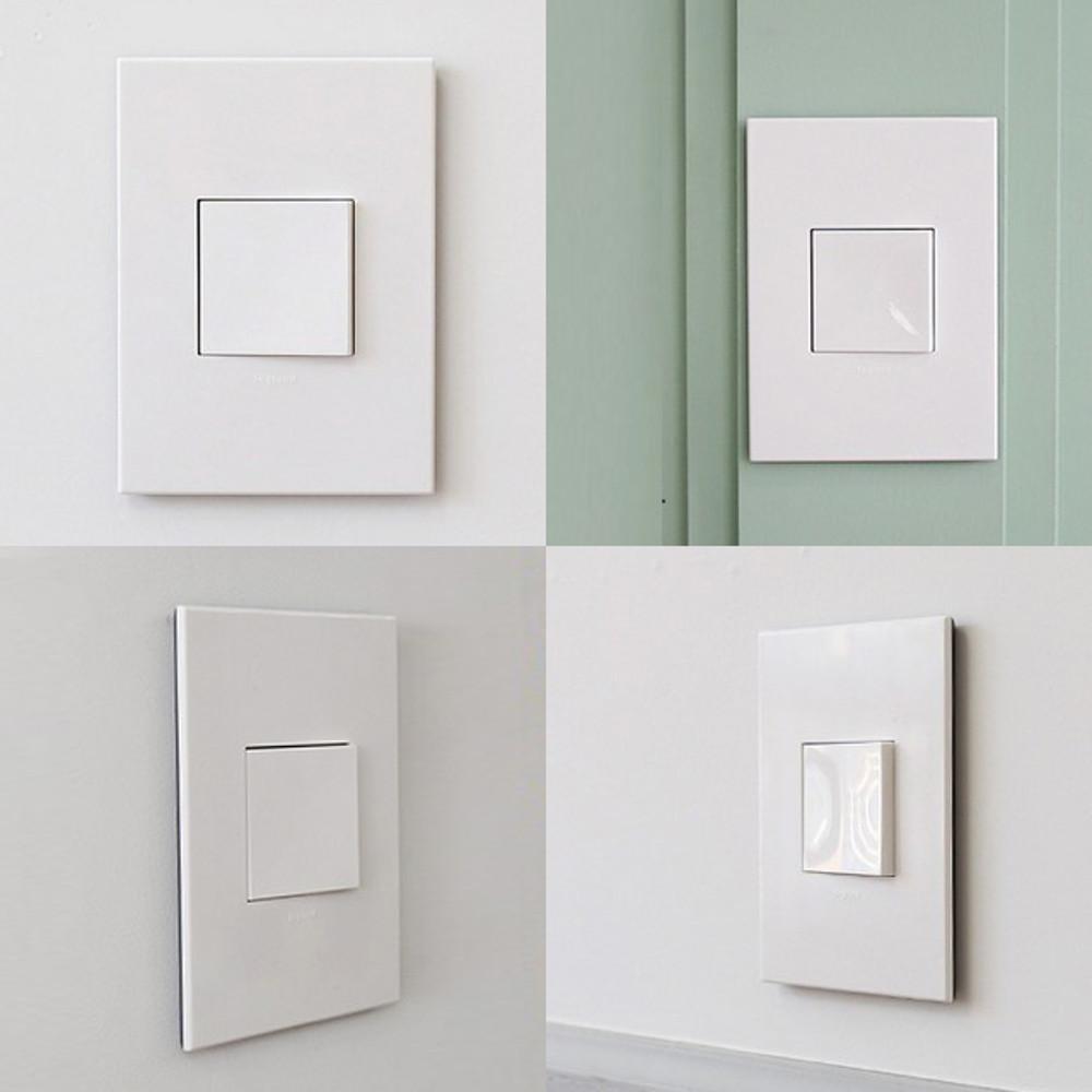 클린 르그랑 사각 고급 호텔 인테리어 아테오 스위치 커버 교체 단로 1구 화이트