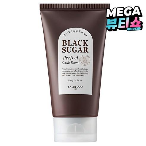 스킨푸드 블랙슈가 퍼펙트 스크럽 폼, 180g, 1개