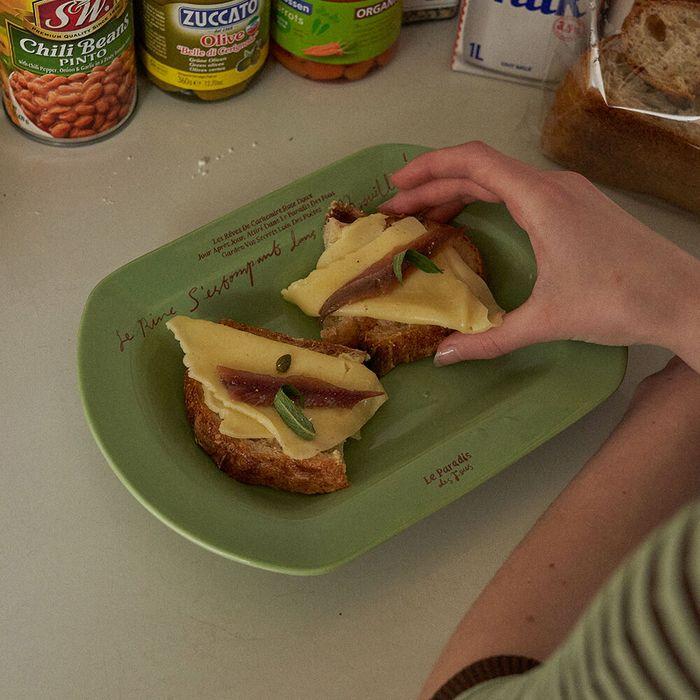 Le Paradis Square Plate (Olive)