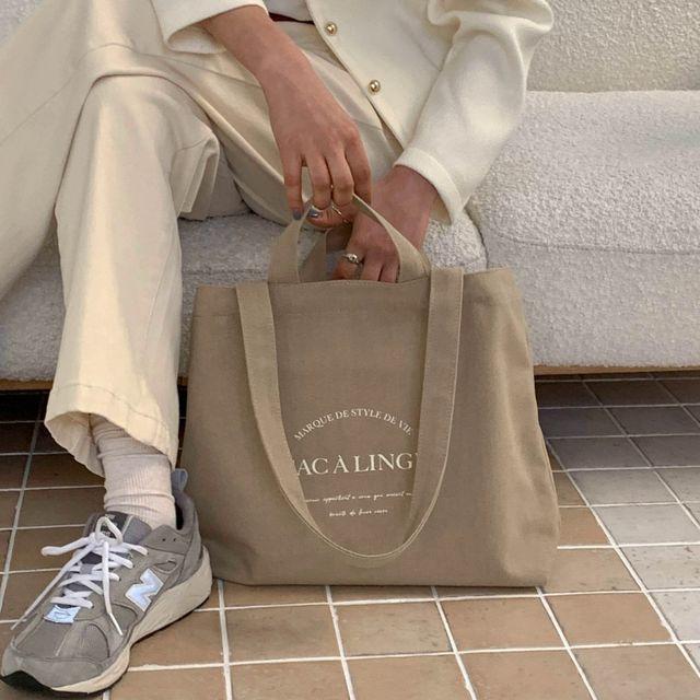 [16수/높은수납력] 보부상 캔버스백 방수 에코 내추럴 숄더백