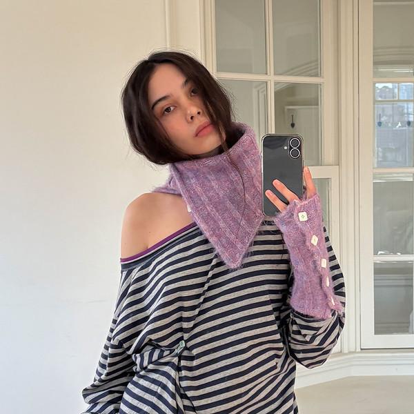 [Exclusive] BUTTON WARMER SET / purple