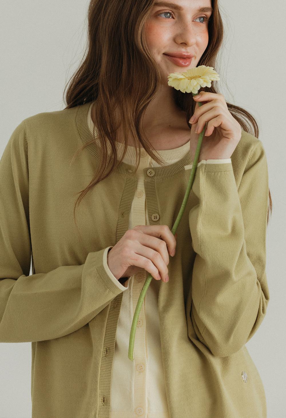 Babe layered knit cardigan