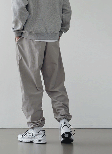 기모) 이프 나일론 조거 팬츠