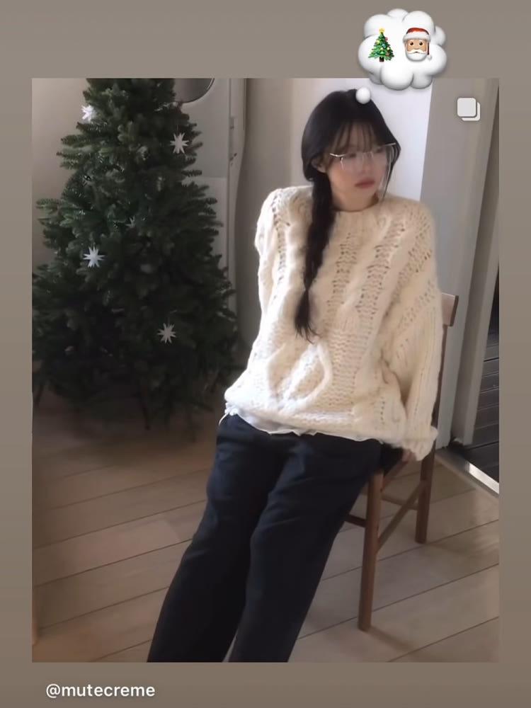 [케이블니트] 길모어 빈티지 knit