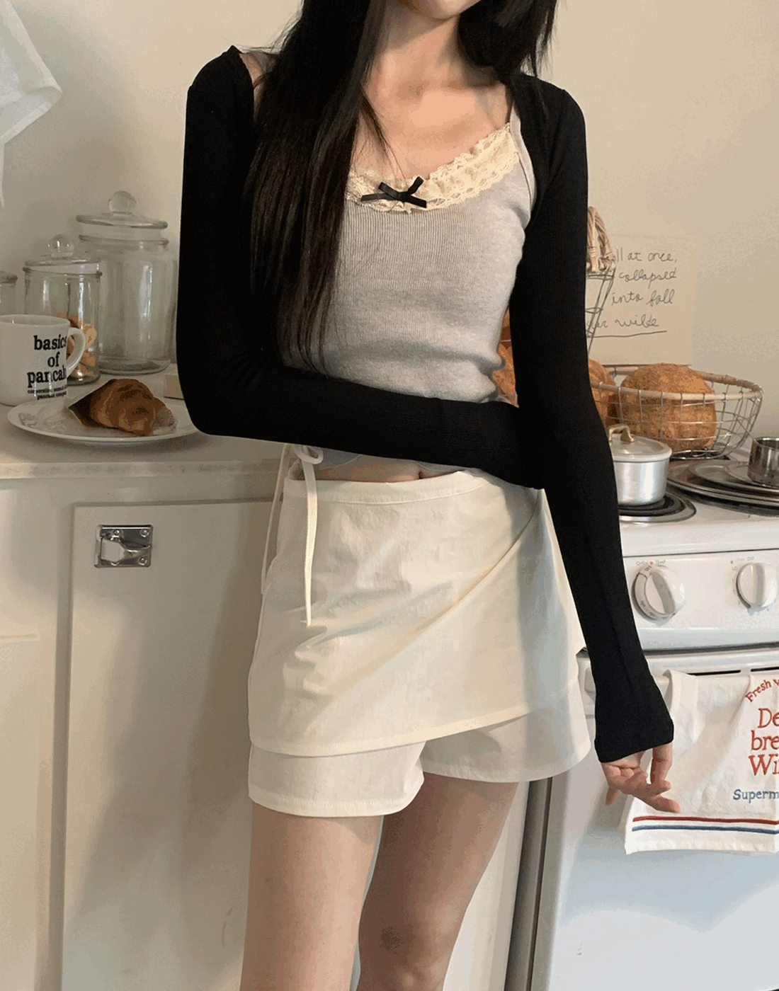 쫀쫀 골지 볼레로 가디건 - 2 color