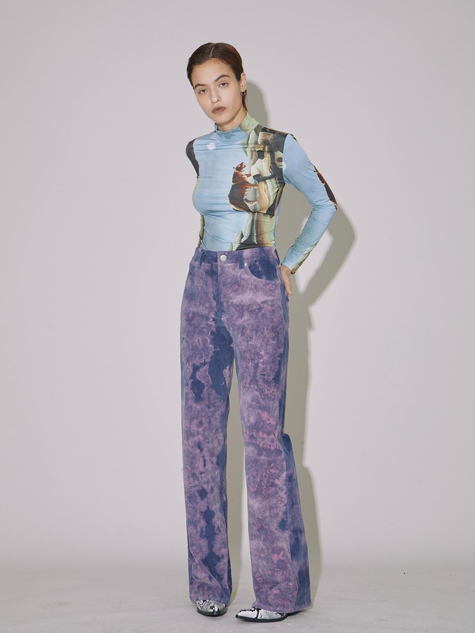 벨보아 스트레이트 팬츠 퍼플