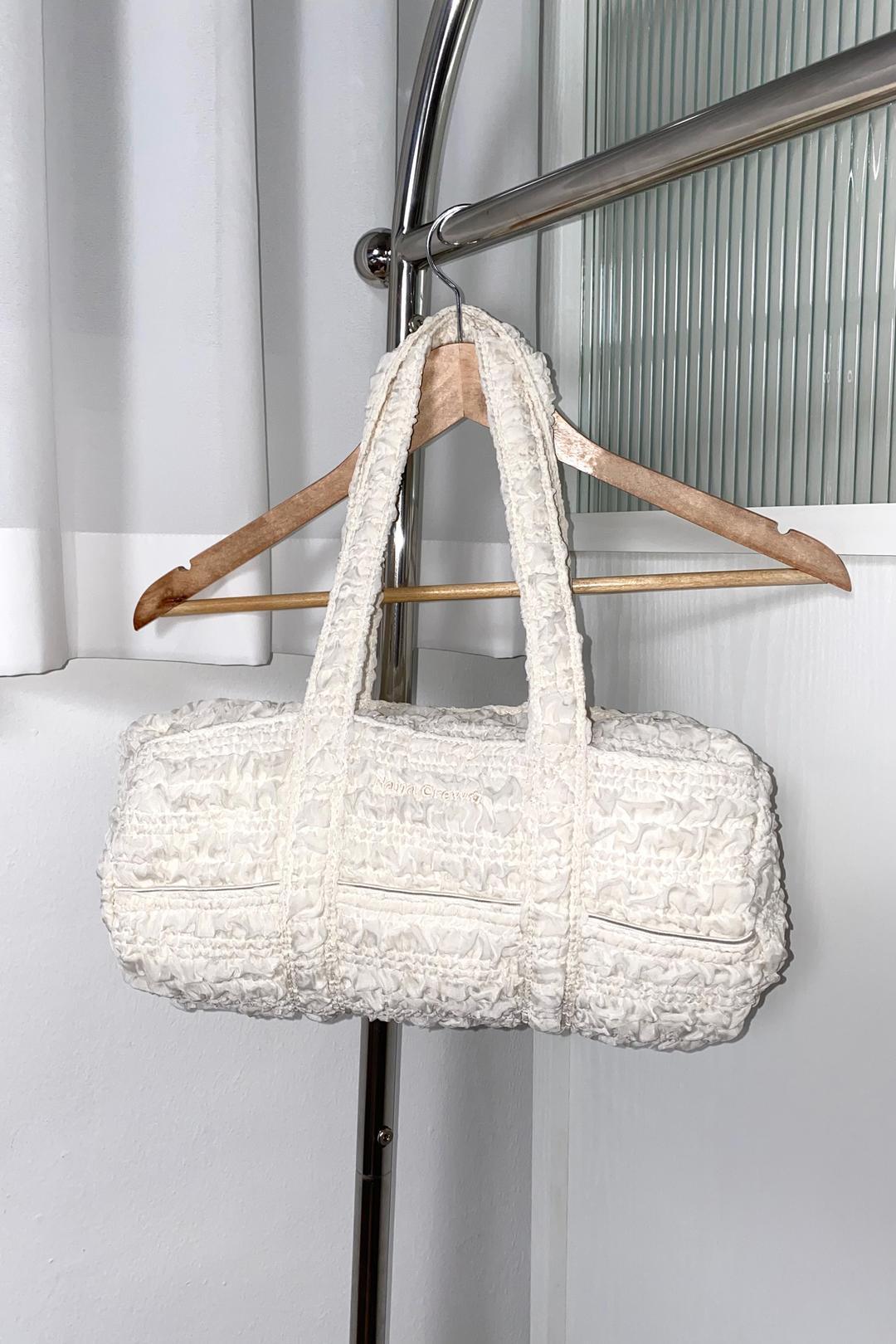 [1st Pre-Order] NANA MINI DUFFLE BAG - IVORY RUFFLE