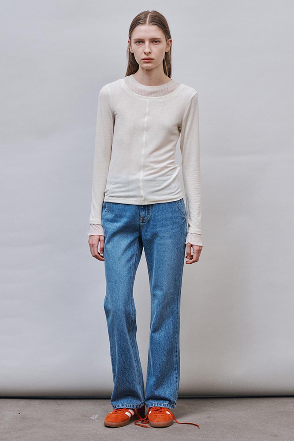 [8/27 순차출고]LAYERED T-SHIRT_Cream