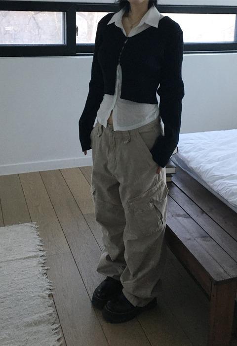 나의나인 ring button cardigan [3c]