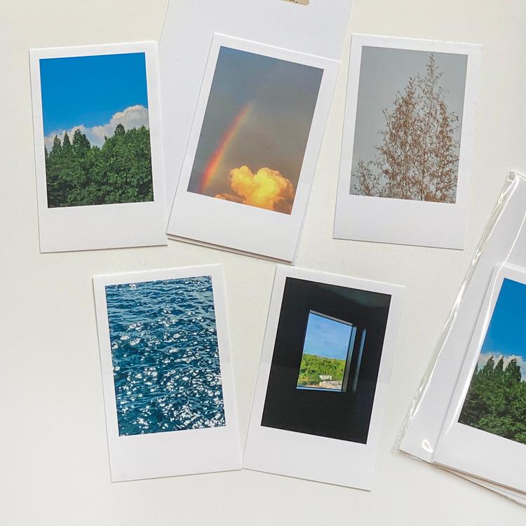 본쥬흐네 폴라로이드 스티커팩 윤슬 무지개 풍경