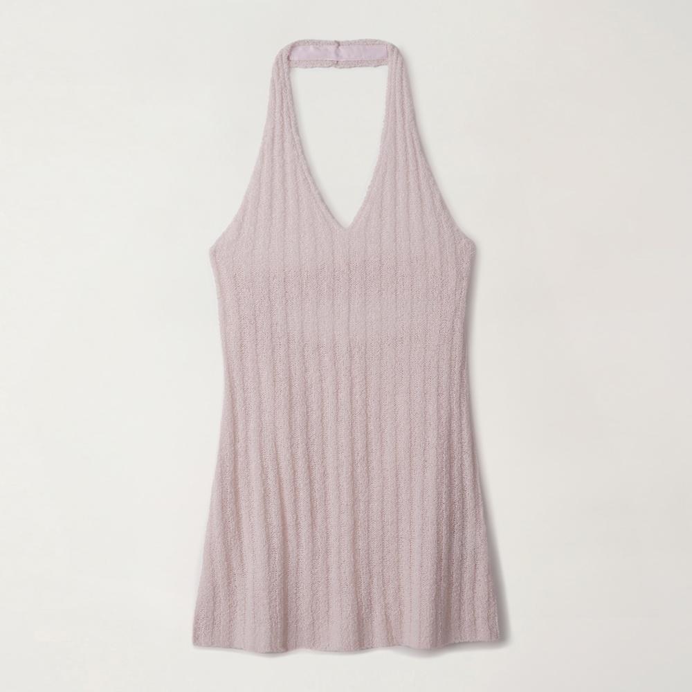 OEF Halter Neck Knit Top (Baby Pink)