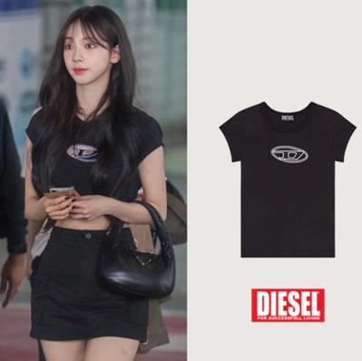디젤 피카부 로고 티셔츠
