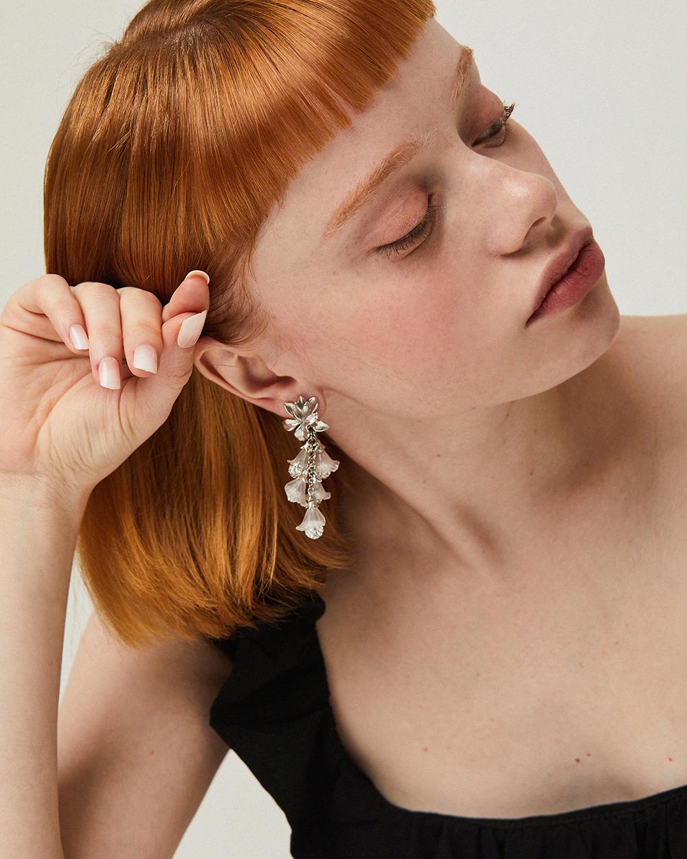 Waterlily Layered Earrings