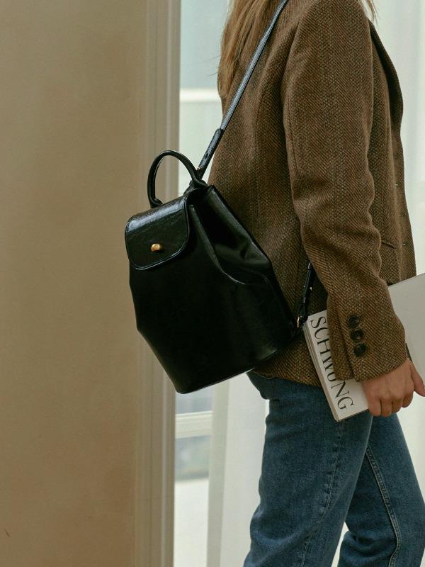 [2/21 순차출고] Manon bag_Glossy black