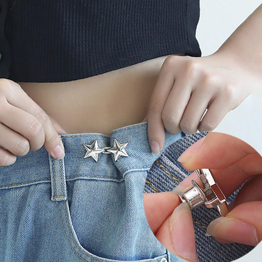 디에프 허리 바지 줄이기 간편한 간단한 수선 별 요술 매직 똑딱이 단추 바지줄이기똑딱별단추