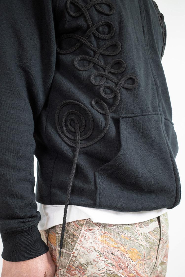 Long String Hoodie (Black)