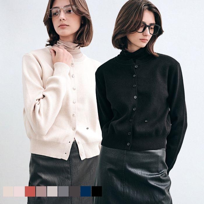 [SET] ESSENTIAL ROUND CLASSIC CARDIGAN_9 COLOR