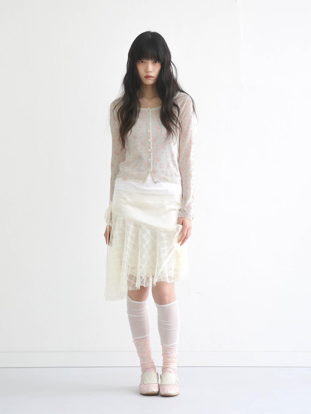 Dreamy Rose Cardigan Oatmeal