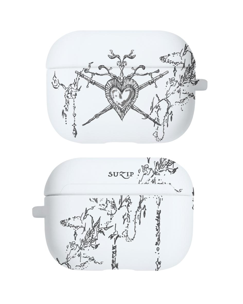 ODD HEART air pods case - white ( 1,2세대 / PRO / 3세대 )