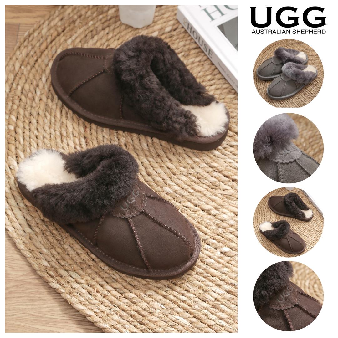 UGG 양털 슬리퍼 호주 에버 로버트실내 어그 초콜릿 그레이 AS2002
