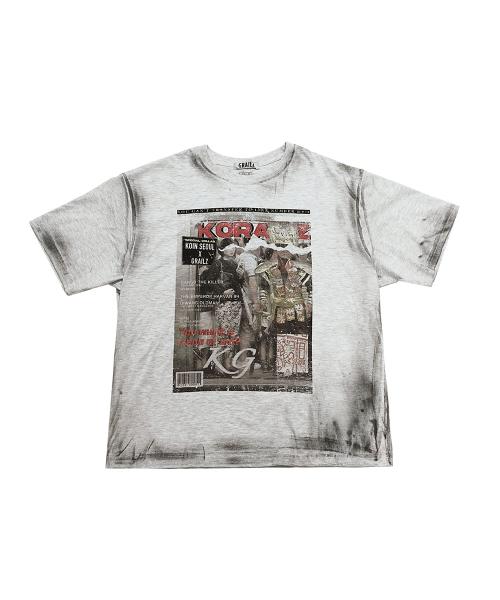 [GRAILZ X KOIN SEOUL] MAGAZINE T-SHIRTS [MELANGE GREY]