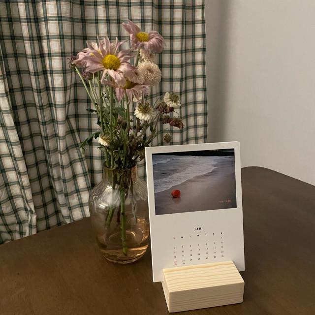 [작은 선물가게] 2022 포토캘린더 - 우드달력 스탠드형 /필름사진캘린더/선물하기 좋은 감성소품