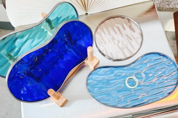 반짝이는 물결 윤슬 트레이 코스터