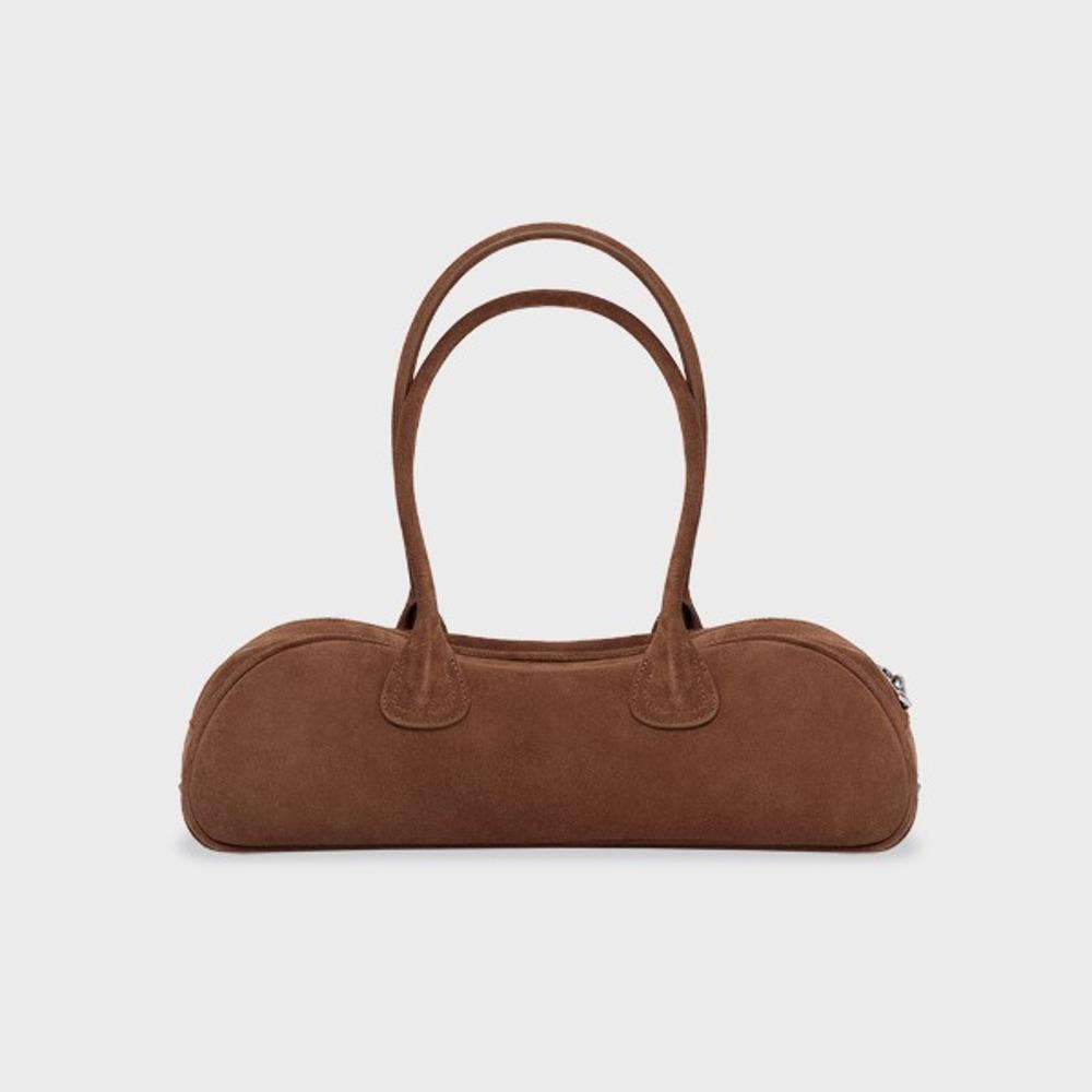 Suede bowling bag Brown