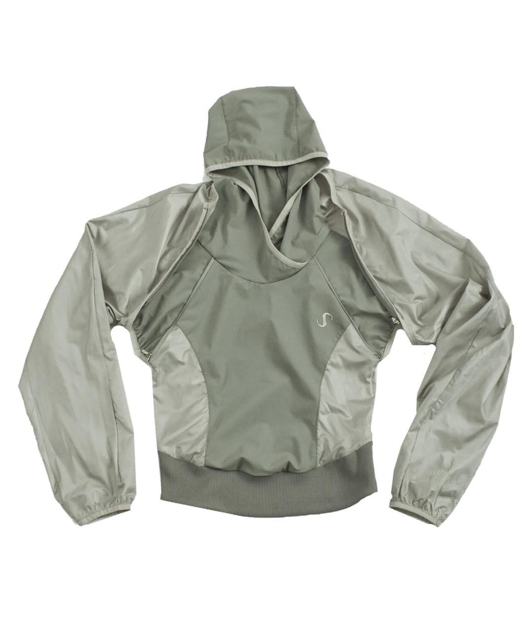 [4/21 예약배송] 2-way Hoodie Bolero / Khaki