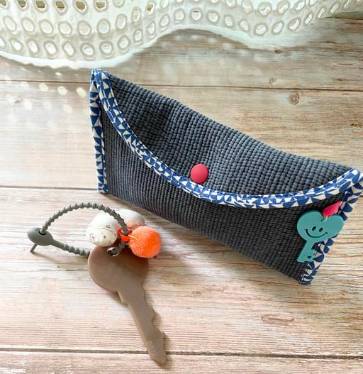 소콩 안경 케이스&파우치 장지갑 네이비