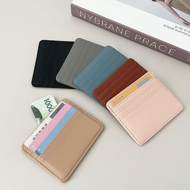 [당일출고] 카드지갑 가죽지갑 데일리지갑 동전지갑 심플반지갑 최저가 미니 월렛 버스카드