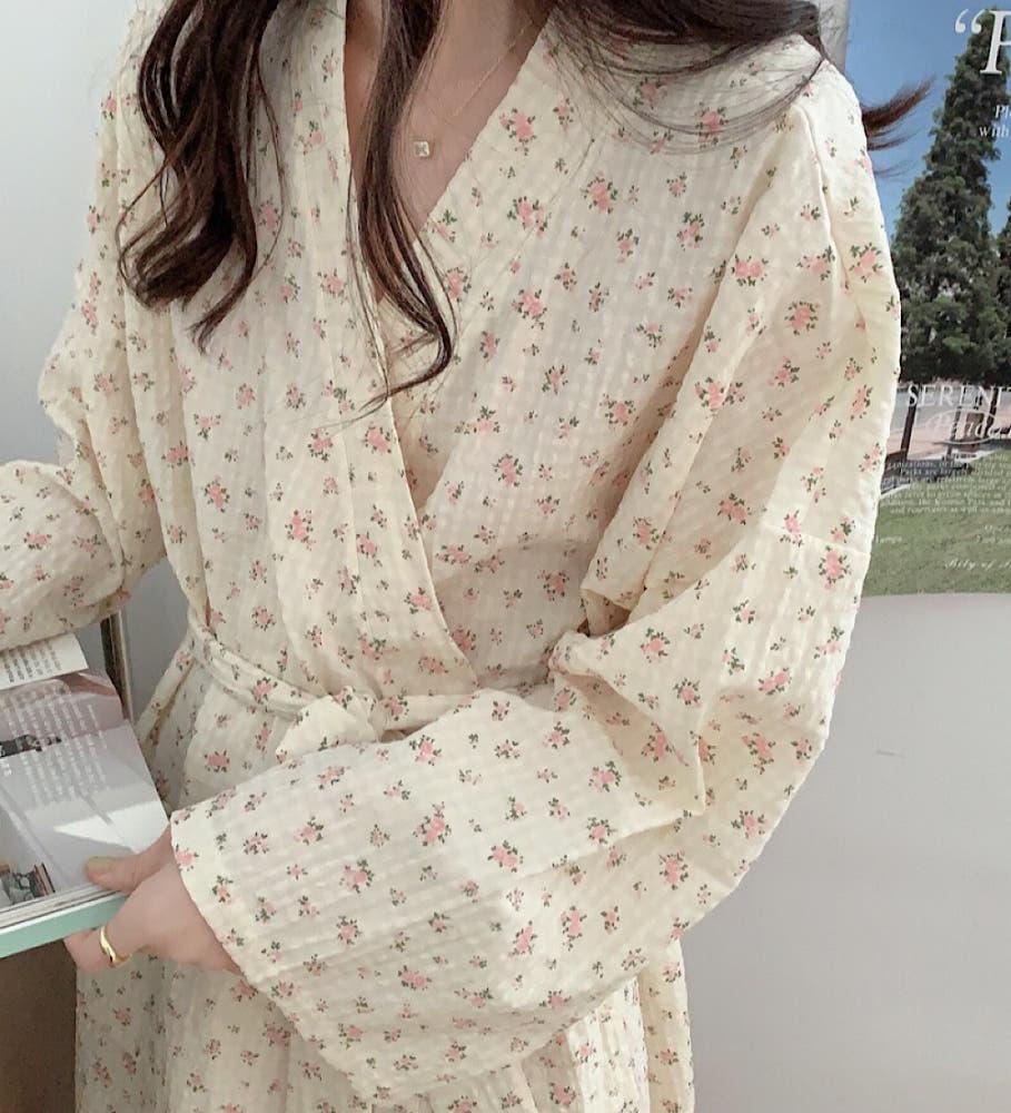 여성 로브 샤워가운 티티꽃 골프가운 기숙사 커버업 홈웨어