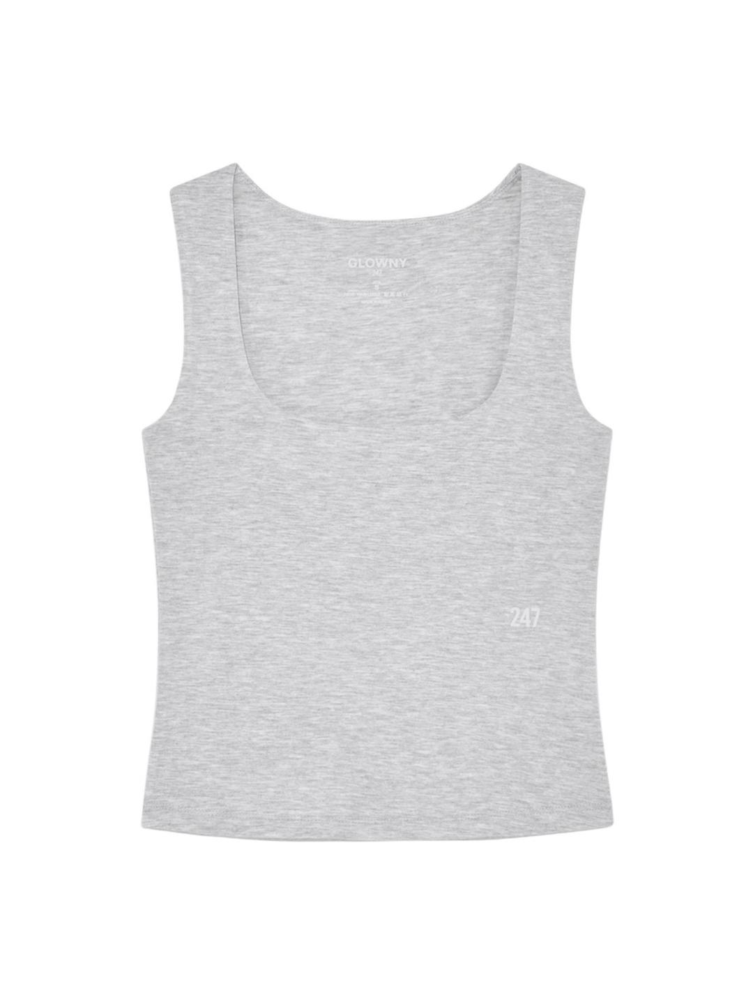 AIR SQUARE TANK (WHITE MELANGE)
