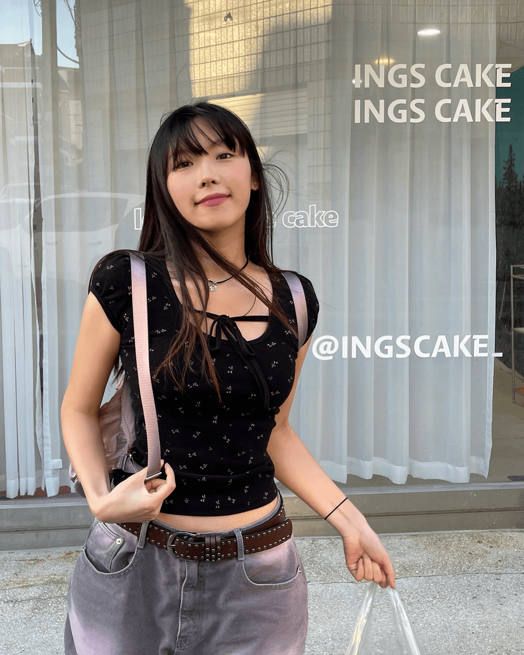 [2컬러/꽃나염/리본] 플라워 가든 퍼프탑