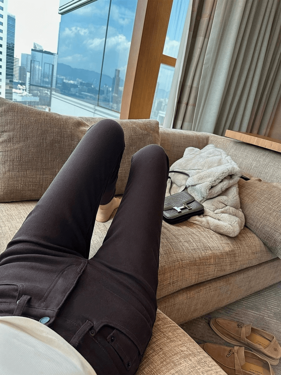 라이드 하이보이스 윈터 플리스 슬림 팬츠