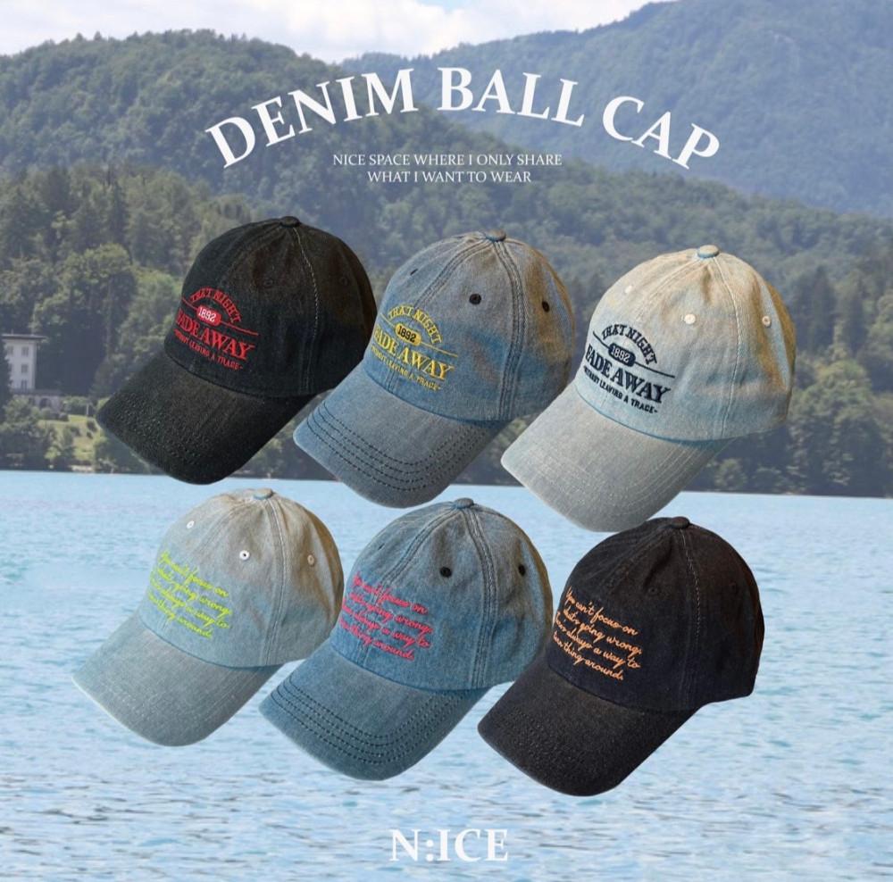 (누적435건돌파)데님볼캡 대두 깊은 남자 여자 볼캡 3color
