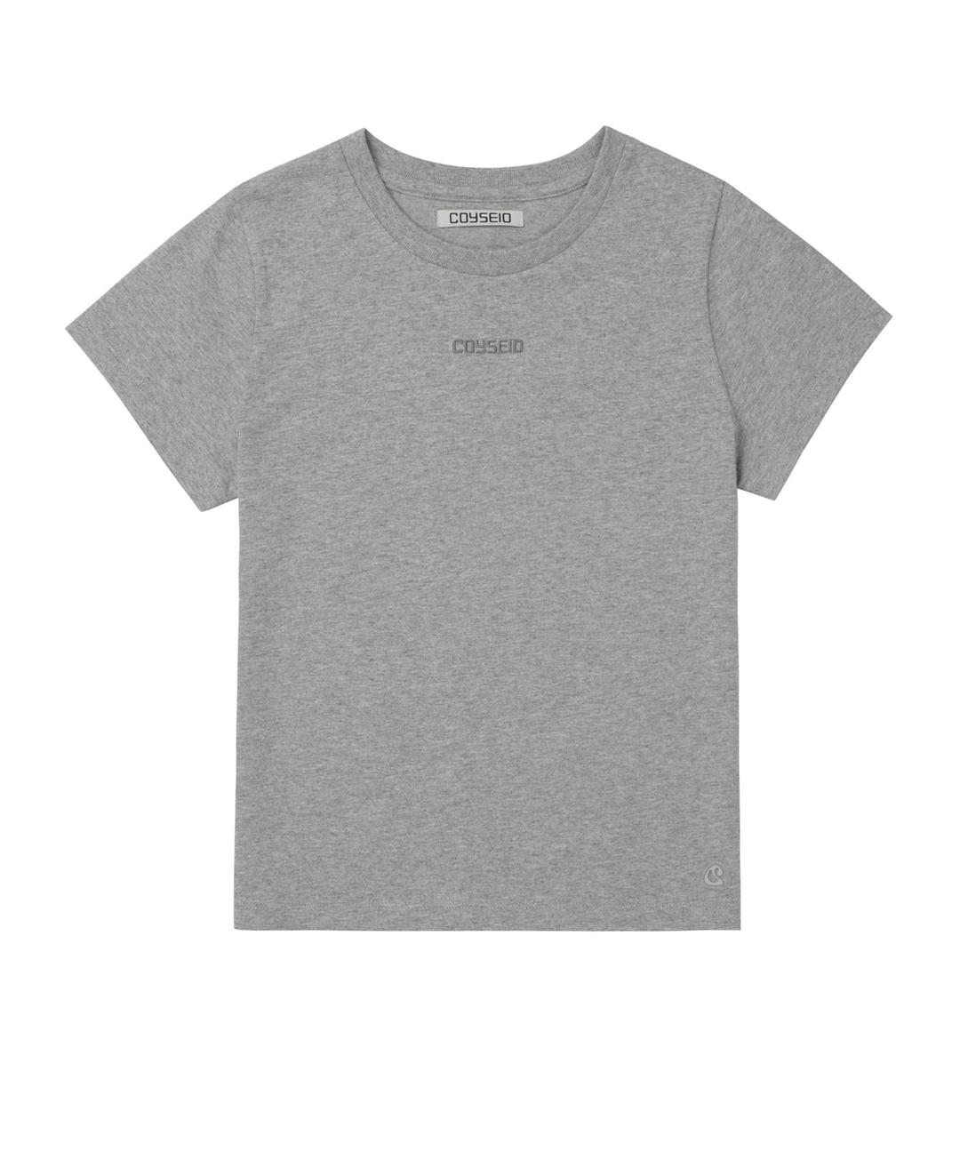 MINI LOGO T-SHIRT MELANGE GREY