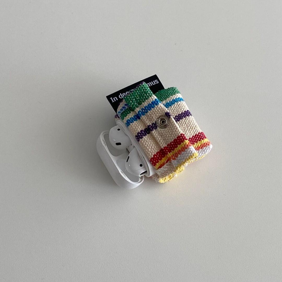 레이어 아이보리 에어팟 케이스 (Layer ivory AirPods case)