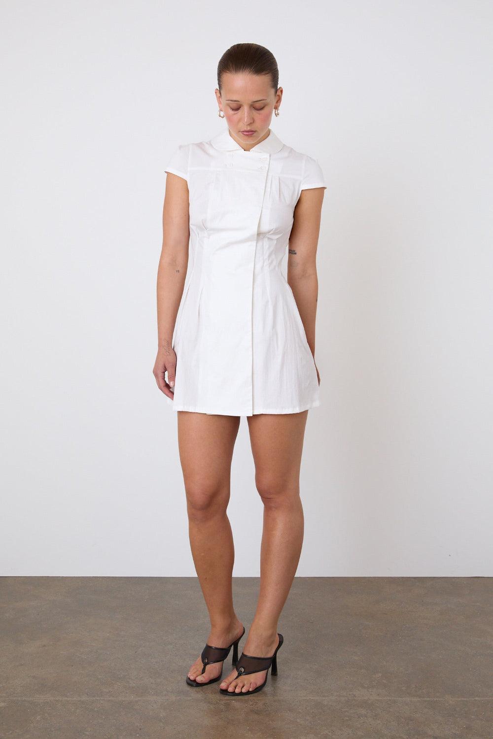 The Missy Dress, Porcelain - Porcelain / S