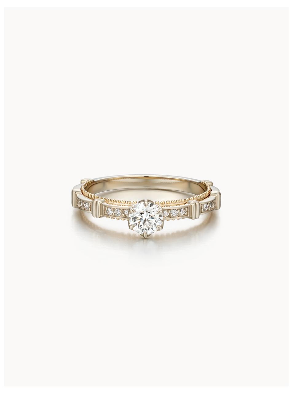 0.3ct Scene Of Two Tone Ring [GIA]