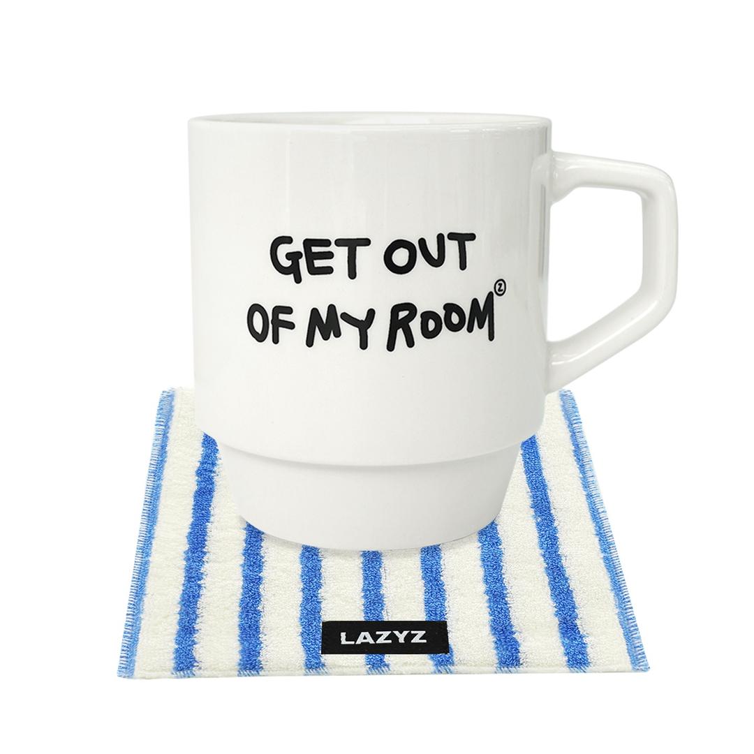 [선물추천] 레이지 레터링 머그 + 코스터 세트