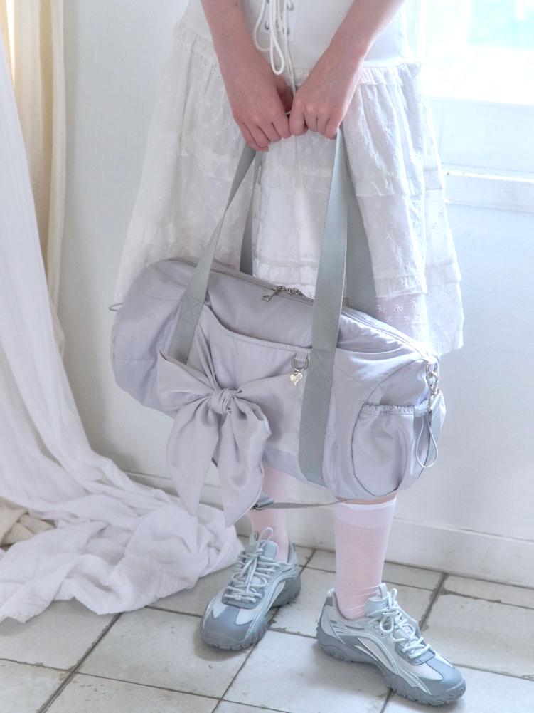 [예약배송 7/10] Shiny duffle bag_grey