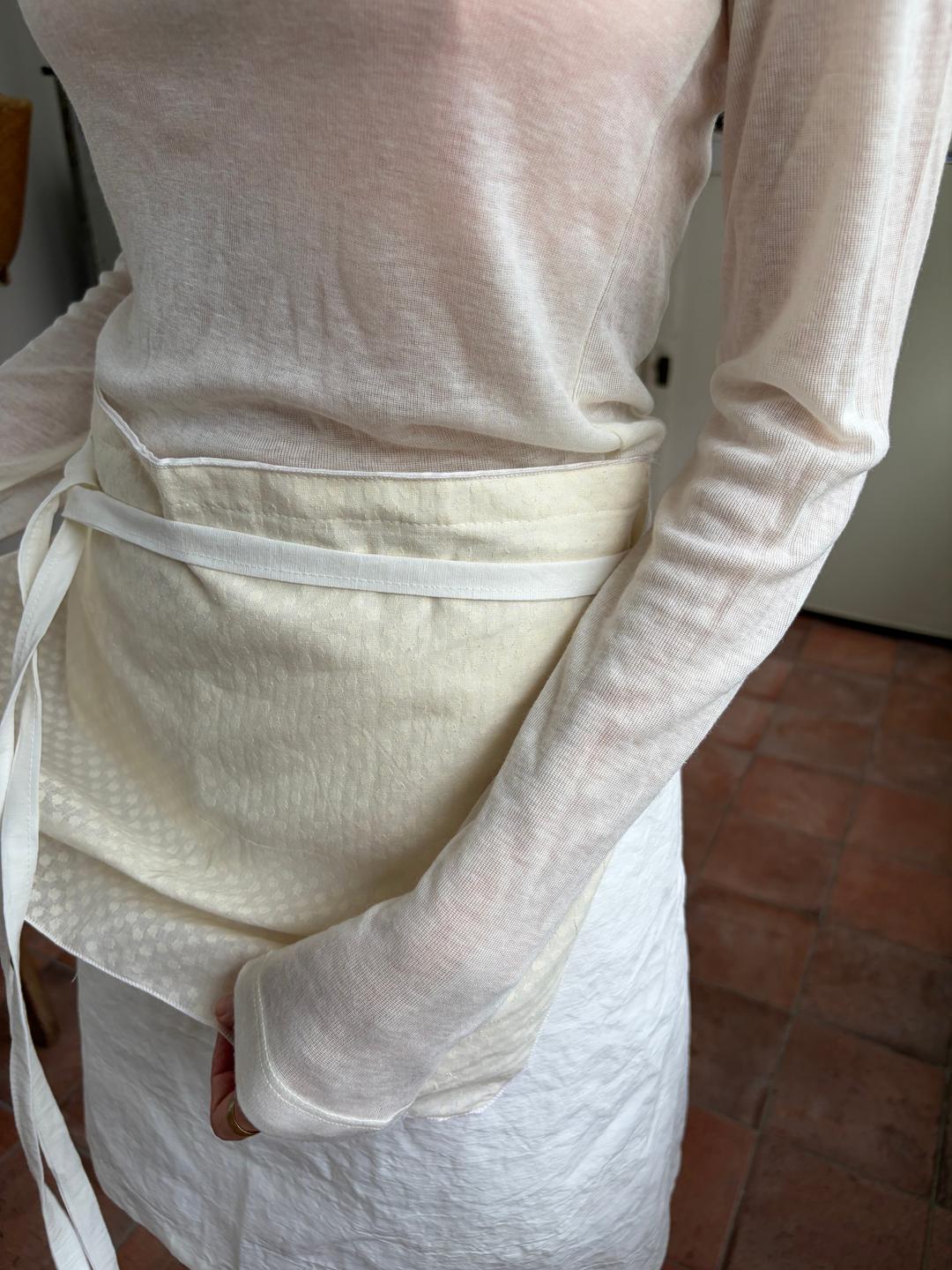 하얀도트 앞치마