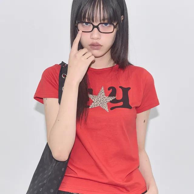 [5/22 예약배송] FY 레오파드 티 (RED) F25QB100
