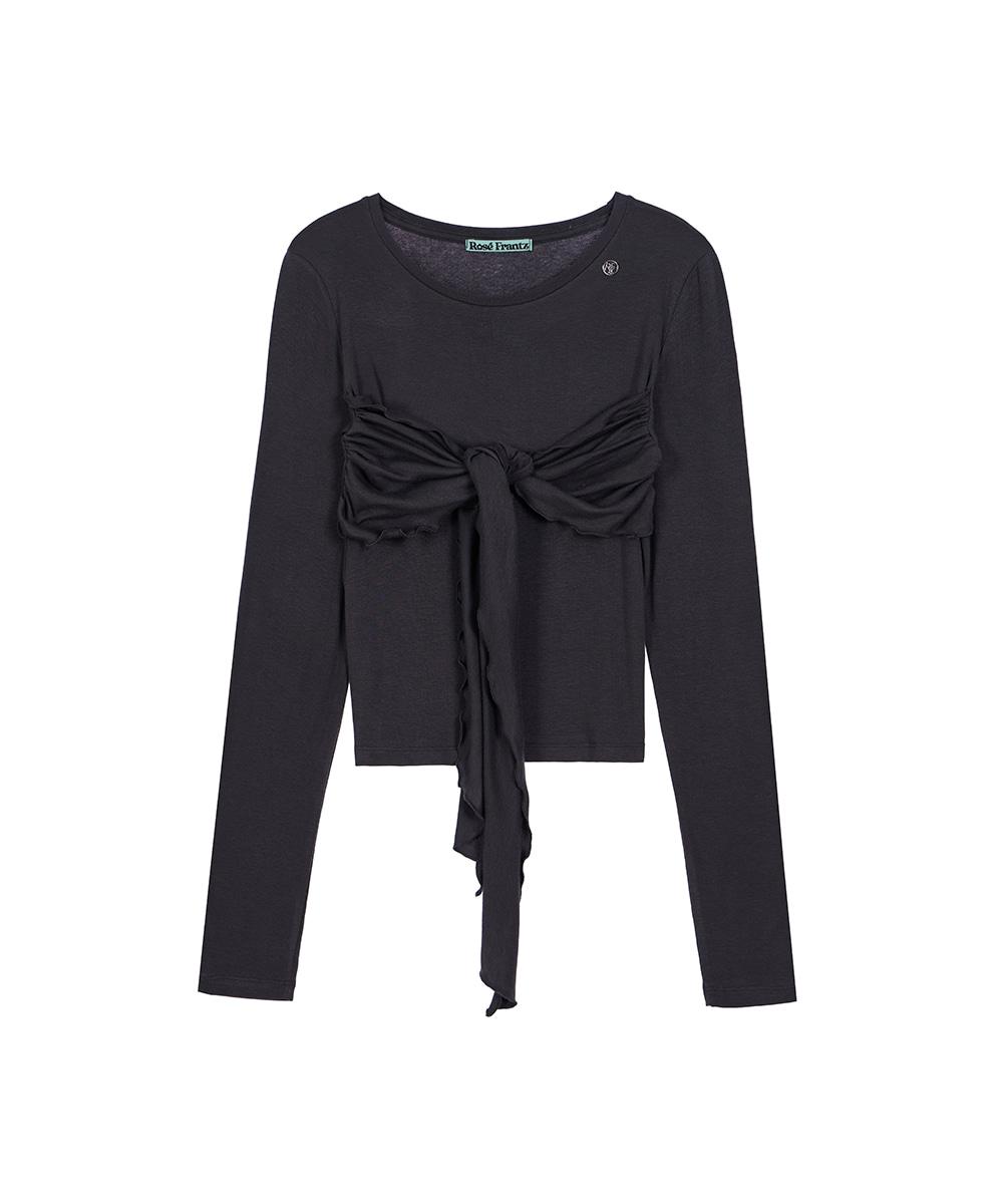 Tie Ribbon Long Sleeve [Charcoal]