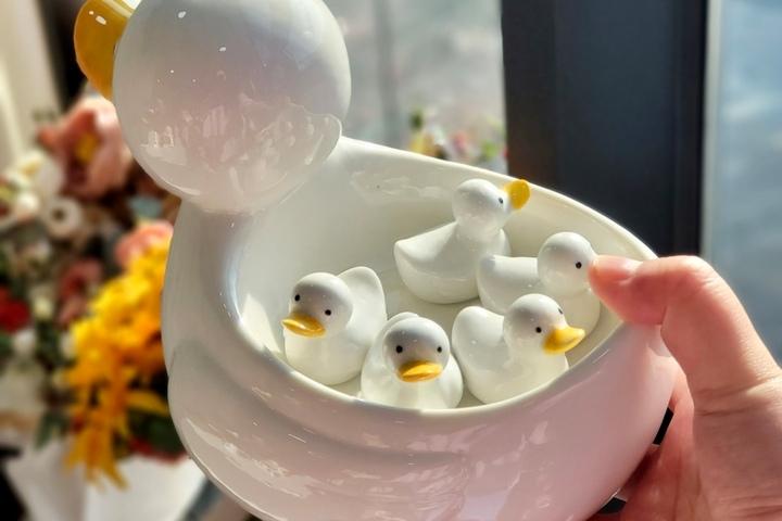 (선물포장)엄근진 오리가족 미니볼 시리얼볼 스프볼 디저트볼  L